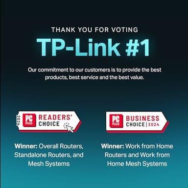 TP-Link Tri-Band BE9700 WiFi 7 Router Archer BE600 | 10G WAN/LAN +2.5G WAN/LAN +3× 2.5G LAN Ports, New 320Mhz Channel | Covers up to 2,600 Sq. ft and 120 Devices|VPN, HomeShield for Network Security - Image 2