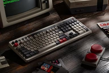 8BitDo Retro 108 Mechanical Keyboard with 108 Keys and Integrated Numpad, Bluetooth/2.4G/USB-C Hot Swappable Wireless Gaming Keyboard for Windows and Android - N Edition - Image 7