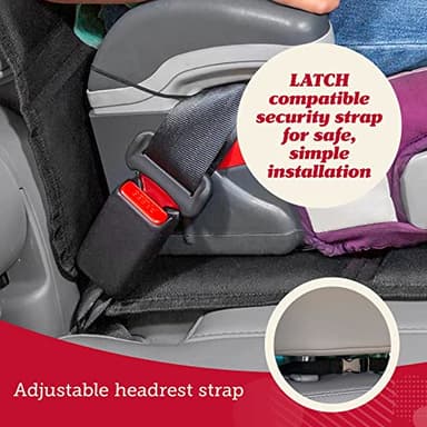 Lusso Gear Car Seat Protector for Baby Car Seat - Thick Padding - Seat Protector Under Baby Car Seat with 2 Mesh Storage Pockets - Black Waterproof Baby Car Seat Protector - Non-Slip Padded Backing - Image 3