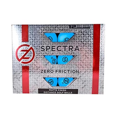 Zero Friction Spectra Matte Finish Distance Golf Balls, Dozen, Blue - Image 1