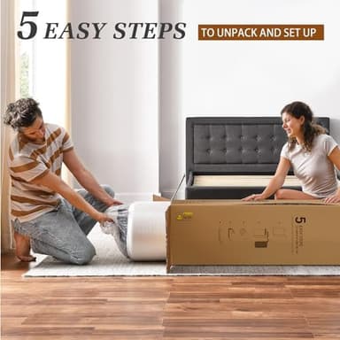 VECELO Charcoal Infused Memory Foam Full Mattress 8 Inch, Medium Firm Full Size Bed Mattress with Washable Cover for Full Bed Frame, Pressure Relieve, Fresh Cooling Comfort - Image 8