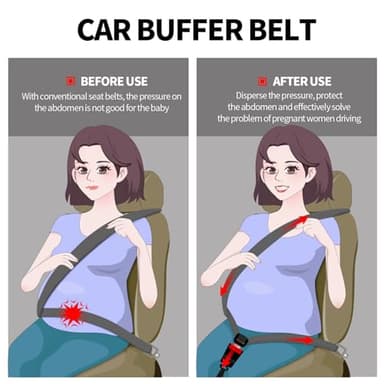 NLW 2025 New Cushion Bump Strap Adjuster for Seat Comfort-Seta Adjuster for Protecting Belly - Image 4