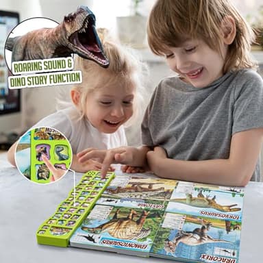 Dinosaur Toys for Kids 3-5 Dinosaur Book with Sounds 30 Species Names & Realistic Sounds InteractiveToys for Boys Girls Kids 2 3 4 5 6 7 Year Old Dinosaur Toys Gifts(Dinosaur Book) - Image 8