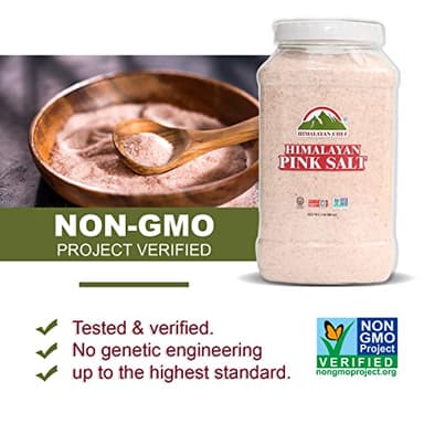 Himalayan Chef Himalayan Pink Salt - 5 lbs Fine Grain Plastic Jar - 100% Natural and Pure Gourmet Crystal - Contains 84 Essential Minerals | Kosher and Vegan Certified - Image 5
