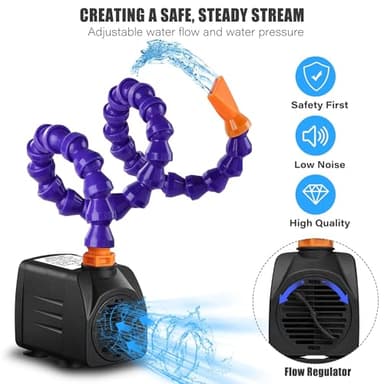 Lnicez Water Table Pump, ETL Certified Power Cable, Kids Water Table Accessories Funny Summer Outdoor Splash Water Game Toys for Kids 7 - Image 4