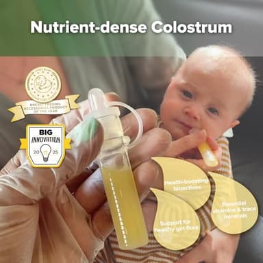 haakaa Colostrum Collector Kit Breast Milk Collector with Cotton Cloth Wipe and Storage Case, Ready-to-Use, Reusable, 4ml/6pcs - Image 2