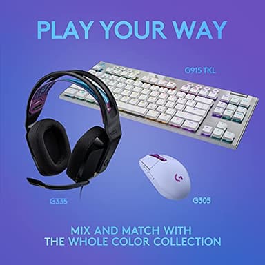 Logitech G335 Wired Gaming Headset, with Flip to Mute Microphone, 3.5mm Audio Jack, Memory Foam Earpads, Lightweight - Black - Image 8