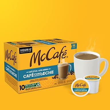 McCafe Cafe Styles of Latin America Cafe con Leche, Keurig Single Serve K-Cup Coffee Pods, 60 Count (6 Packs of 10) - Image 9