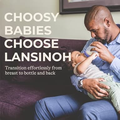 Lansinoh NaturalWave Baby Bottle Nipples – 100% Soft, Durable Silicone, Made Without BPA BPS, Anti-Colic, Supports Baby’s Developing Mouth and Teeth, Extra Slow Flow, Size XS, 4 Count, 0+ Months - Image 8