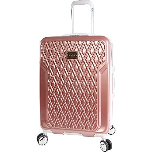 BEBE Women's Stella 21" Hardside Carry-on Spinner Luggage,Telescoping Handles, Rose Gold, One Size - Image 1