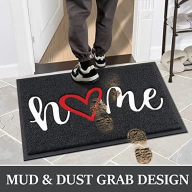 StepLively Door Mat Home Welcome Mats Outdoor and Indoor, Heavy-Duty Low-Profile Non-Slip Front Welcome Mat for Home Entrance, Outside Entry, Yard, Floor, Patio (30''x17.5'', Black) - Image 4