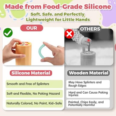 Shape & Color Sorting Montessori Toys for Toddlers 1-3, Soft Silicone Sensory Toys, Preschool Learning Activities Matching Game, Educational Toy for Fine Motor Skills, Travel Gift for Boys and Girls - Image 4