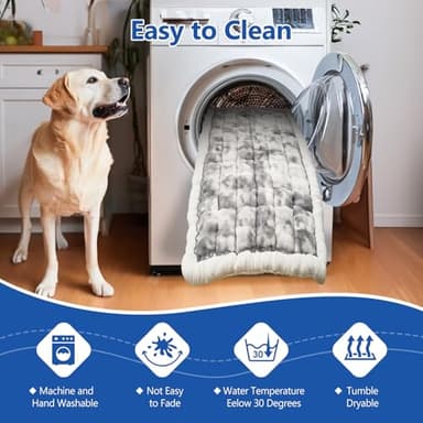 Thickened Dog Bed for Car Back Seat, Upgraded Bottom Non-Slip,Fits Hard Bottom car seat Cover for Dogs, Premium Mixed Color ,Bog Car Seat Cover - Image 5