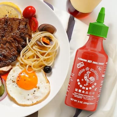 The Original Huy Fong Sriracha, 9 OZ Hot Chili Sriracha, 9 Onuce Spicy Flavor Hot Sauce W/Chili Pepper, Pack of 1 - Image 8