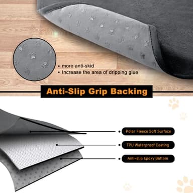 Washable Pee Pads for Dogs, 48x60 Reusable Whelping Pads, Absorb Dog Mats Non-Slip Puppy Training Pads for Whelping, Potty, Training, Playpen, Crate - Image 3