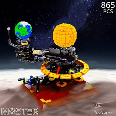 LEAPHZOT Solar System Earth Moon Sun Model,Astronomical Science Educational Building Blocks Sets,Kid's Brain-Inspired Space Toys for 8+ Kids Christmas Birthday Gifts(865 Pieces) - Image 2