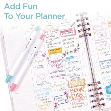 Zebra Pen CLiCKART Retractable Felt Tip Pen, Assorted Ink Colors, 0.6mm Fine Point, Moisture Absorbing to Prevent Drying Out, School Supplies and Teacher Supplies, 24-Pack (69824) - Image 8