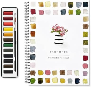 Peocryy Watercolor Workbooks, Lex Watercolor Workbook, Watercolor Workbook Lex Studio, Dispersed Watercolor Workbook, Beginner Watercolor Workbook, Beginner-Friendly Watercolor Painting Kit - Image 1