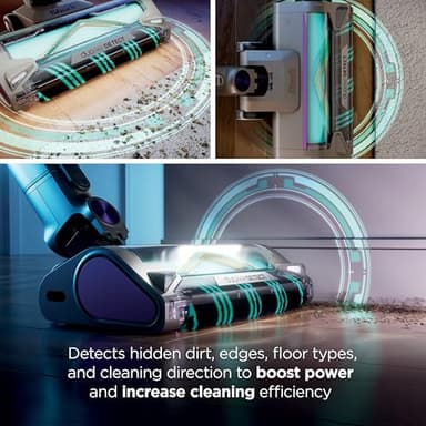 Shark Cordless Vacuum Cleaner with HEPA Filter, PowerDetect Clean & Empty, Powerful Suction, Auto-Empty System, Pet Hair Pickup, Carpets & Hardfloor, Dark Gray, IP3251 - Image 5