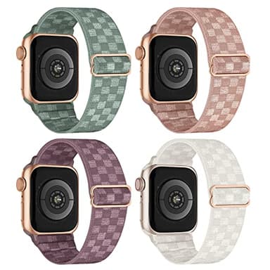 Stretchy Nylon Solo Loop Bands Compatible with Apple Watch Band 38mm 40mm 41mm 42mm 44mm 45mm 46mm 49mm, Sport Elastic Wristbands Women Men Straps for iWatch Series 11 10 9 8 7 6 5 4 3 Ultra/SE 3 2 1 - Image 1
