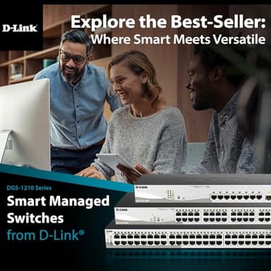 D-Link 10-Port Gigabit Smart Managed PoE+ Switch | 8 PoE+ Ports (65W) + 2 SFP Ports | L2+ | VLANs | Web Managed | Surveillance Mode | Desktop or Rackmount | Fanless | NDAA Compliant DGS-1210-10P - Image 13
