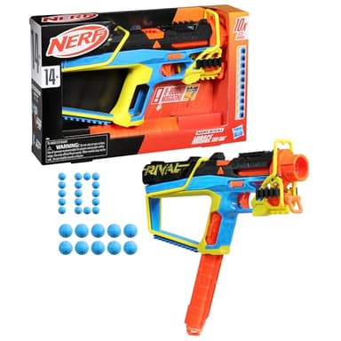 Nerf Rival Mirage XXIV-800 Blaster, 10 Nerf Rival Accu-Rounds, 2 Ways to Load, 8 Round Removable Magazine, Pump Action Priming, Gifts for Teens - Image 15