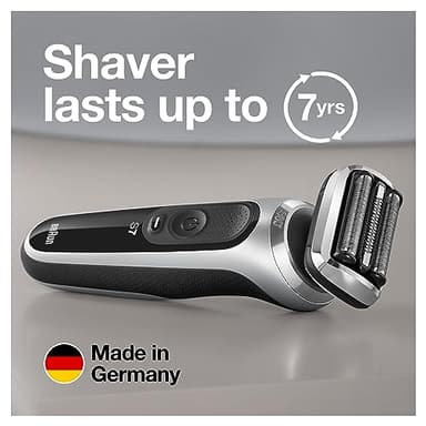 Braun Series 7 7032cs Flex Electric Razor for Men, Wet & Dry, Electric Razor, Rechargeable, Cordless Foil Shaver with Beard Trimmer and Charging Stand, Silver - Image 8