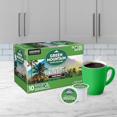 Green Mountain Coffee Roasters Sumatra Reserve, Keurig Single Serve K-Cup Pods, Dark Roast Coffee, 60 Count, (6 Packs of 10) - Image 7