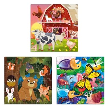 QUOKKA Magnetic Puzzles for Kids Ages 4-6 - 36 Pieces Sudoku Toddler Puzzles Ages 2-4 - Travel Games for Kids Ages 3-5 - Animal Farm Bugs Toddler Travel Toys - Car Airplane Road Trip Games - Image 7