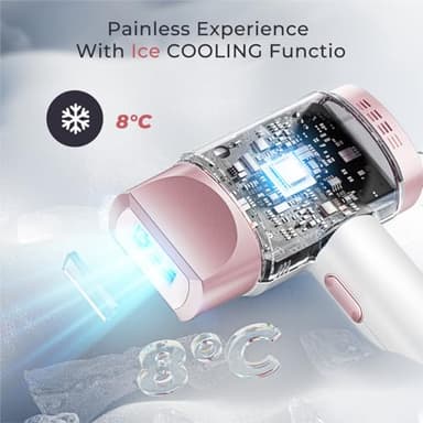 Laser Hair Removal for Women and Men, IPL with Ice-Cooling System for Nearly Painless And Long-Lasting Result At-Home Permanent Hair Removal Device 999999 Flashes for Whole Body Use - Image 6