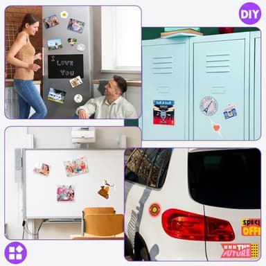 DIYMAG Printable Magnetic Sheets, 8Pcs 8.5 x 11 Inch Flexible Magnet Sheets Matte Non Adhesive Magnetic Paper for Inkjet Printer Photo DIY Crafts - Image 7