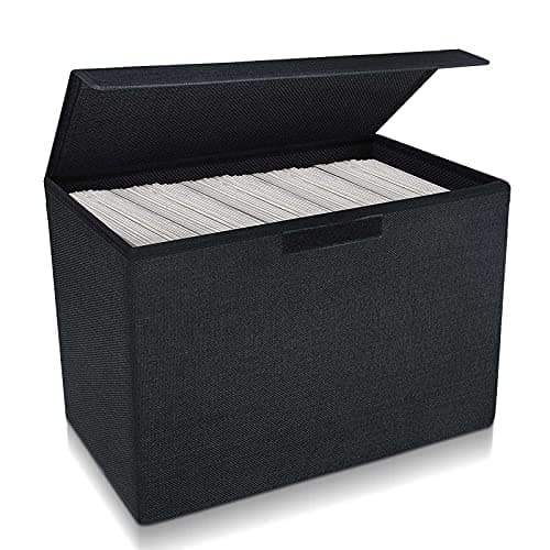 Leffis Comic Book Storage, Box 15.5" X 7.5" X 11.3", Collapsible Comic Short Box with Lids Holds 150 Comics Heavy Duty Comic Book Bin Container (1 pack, black) - Image 1