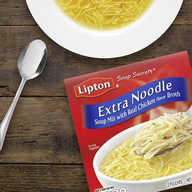 SOUP SECRETS Lipton Instant Soup Mix For a Warm Bowl of Soup Extra Noodle Soup Made With Real Chicken Broth Flavor 4.9 oz 2 ct, Pack of 12 - Image 13