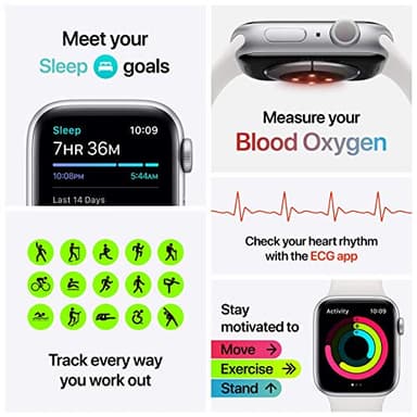 Apple Watch Series 6 (GPS, 44mm) - Blue Aluminum Case with Deep Navy Sport Band (Renewed) - Image 6