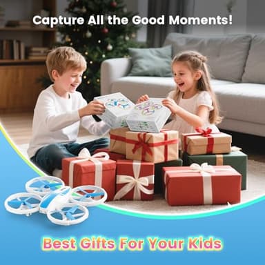 Mini Drone for Kids and Beginners with Fancy LED & Altitude Hold,Birthday Gift for Boys Girls,RC Drone with Propeller Protection,360°Flips,3 Speed Mode,Indoor Outdoor Mini Quadcopter Toy - Image 6