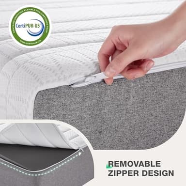 Novilla 12 Inch King Size Mattress King Mamory Foam Mattress in a Box Medium Firm with Cooling Gel Foam for Cool Sleep & Ultimate Support - Image 6