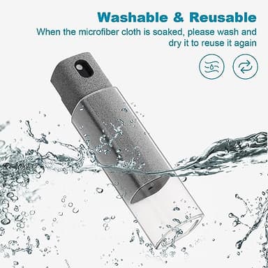 4 Pack Screen Cleaner 3-in-1 Touchscreen Mist Cleaner Spray and Microfiber Cloth Built-in Cleaning Solution Portable Reusable Fingerprint-Proof Spray Bottle for Phone Laptop iPad TV Monitor Car Screen - Image 6