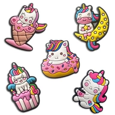 Mowzury Unicorn Shoe Charms for Girls, 25 PCS Cute Shoe Decoration Pins for Clog, Kawaii Accessories for Kids Party Favor Gifts - Image 3