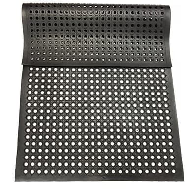 Uniboho Outdoor Rubber Floor Mats Anti Slip Restaurant Commercial Kitchen Mat Rubber Drainage Mat 60 x 35 Heavy Duty Door Mat for Garage Garden Indoor Outside Industral Pool Entrance Bar Wet Area - Image 5
