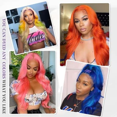 SEMANK 613 13x6 Lace Front Wig Human Hair 26 Inch Blonde Wig Human Hair 200% Density Body Wave Lace Front Wigs Pre Plucked 613 Lace Front Wig Blonde HD Lace Frontal Wig - Image 6