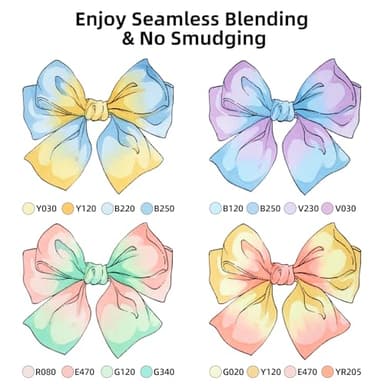 SFAIH Pastel Alcohol Markers Brush Tip - 51 Colors Double Tipped Art Markers for Artist Adult Coloring Illustration, Gifts for Artist Adult, Dual Tip Brush & Chisel, Colorless Blender, Easy Blending - Image 6