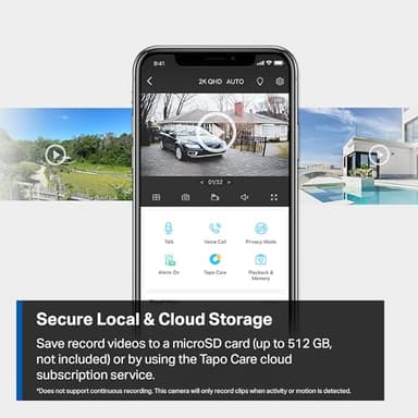 Tapo MagCam, 2025 Wirecutter Best Outdoor Security Camera & PCMag Editors’ Choice, 2K, Battery, Magnetic Mount Wireless Camera, 150° FOV, SD/Cloud Storage, Person/Vehicle Detection - Image 9