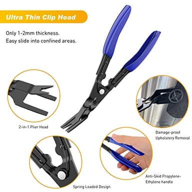 GOOACC - GRC-49 19Pcs Trim Removal Tool Set & Clip Plier Upholstery Remover Nylon Car Panel Removal Set with Portable Storage Bag - Image 5