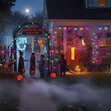 Halloween Lights, 25Ft C7 LED String Lights with Orange, Purple & Green Bulbs, Energy-Efficient, Waterproof, UL Certified for Outdoor & Indoor Halloween Yard, Porch, Patio, Garden Decorations - Image 7