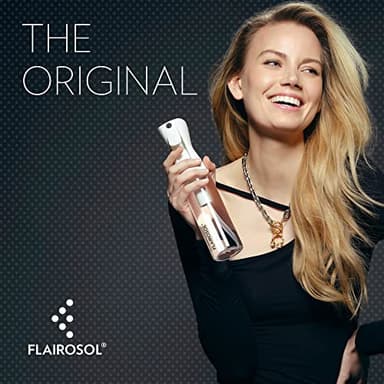 FLAIROSOL - The Original, Spray Bottle for Hair, Plants & More, Continuous Mister, Ultra Fine Water Mist, 10.1oz/300ml, Clear Bottle - Black Print - Image 2