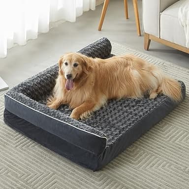BFPETHOME Orthopedic Dog Beds for Large Dogs-Waterproof Sofa Dog Bed with Removable Washable Cover, Big Pet Bed with Waterproof Lining and Nonskid Bottom,Pet Bed for Large Dogs - Image 1
