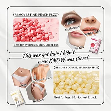 KOTAMU Wax Kit Pink Digital Hair Removal Waxing Kit for Women & Men Hot Wax Warmer Pot for Face, Eyebrow, Body, Brazilian, Bikini, Sensitive Skin Waxing Machine with 25 Accessories for Home Salon - Image 3
