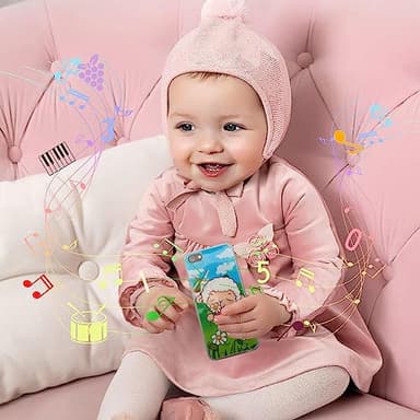Toy Learning Play Cell Phone with 8 Functions and Dazzling Lights Interactive Toy for Toddler Baby Kids Boys Girls - Image 7