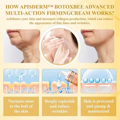 YSMYSM ApisDerm BotoxBee Advanced Multi-Action Firming Cream, Botox Bee Firming Cream, Advanced firming & Wrinkle-Reducing cream, Bee Venom for Tightens Skin (1PC) - Image 4