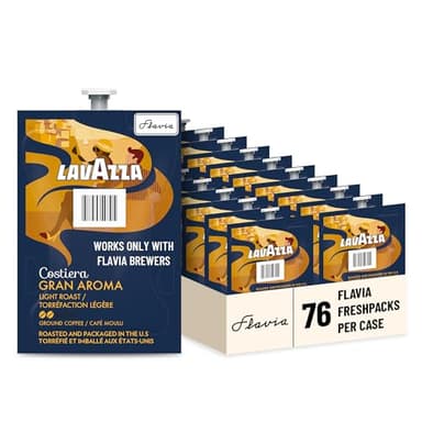 Lavazza Gran Aroma Coffee Flavia Freshpack, Light Roast, 76/Carton (48087) - Image 1
